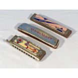 Three harmonicas