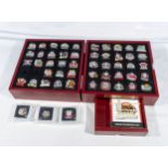 Danbury Mint - 51 Manchester United winners pins in presentation box with information cards
