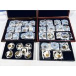 Windsor Mint - 43 European currency coins in presentation cases