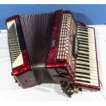 A Galotta Ideal Bell accordion with case