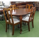 Queen Ann style table and four chairs circa 1930