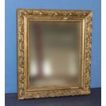 An square gilt framed mirror 45cm x 39cm