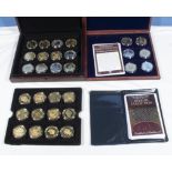 Westminster Mint - 31 Museum History of Great Britain currency coins in presentation trays with