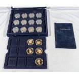 Westminster Mint - 17 Coronation Jubilee coins in presentation case with information certificate