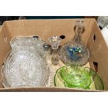 A box containing glass ware