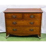 A small chest of two drawers over two, 105cm wide x 50cm deep and 80cm tall
