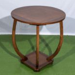 An Art Deco table 58cm diameter x 62cm tall