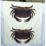 Heavy duty cotton screen printed with large crab images size 5.20mtr x 1.5mtr