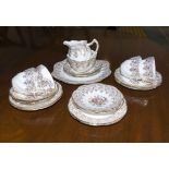 A Victorian Aynsley china part tea set