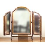 A mahogany dressing mirror,