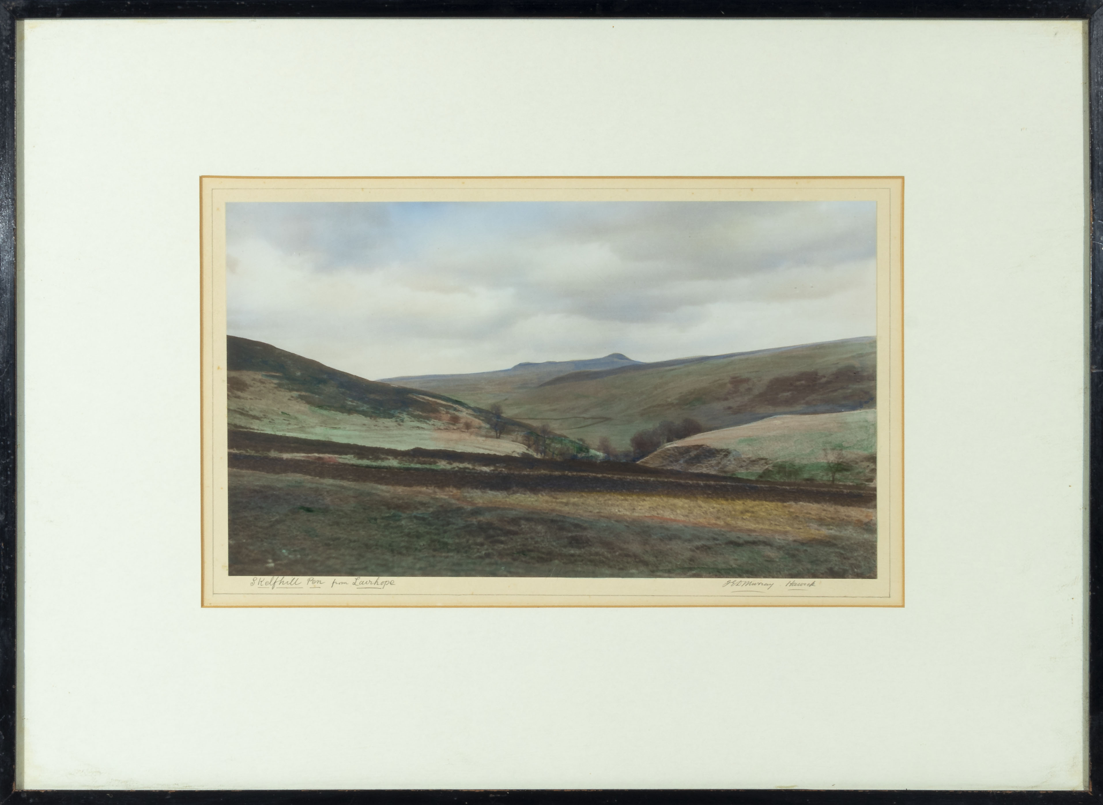 Jed Murray, Hawick - A set of three framed coloured prints 'Dod Valley and Penchrise' 'Skelfhill Pen - Image 2 of 4