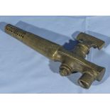 Victorian/Edwardian heavy brass spigot tap for a barrel