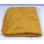 Gold velvet upholstery/curtain fabric size 3mtr x 1.42mtr