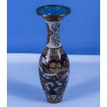 A fine quality Japanese miniature cloisonne vase decorated with dragons