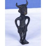 West African bronze fetish figure