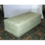 Large upholstered footstool/window seat 150cm x 70cm x 42cm high
