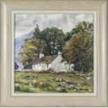 Patrick Duncan - A framed watercolour titled 'Crail Cottage, Loch Etne' signed 32cm x 32cm