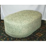 Large upholstered footstool/window seat 135cm x 90cm x 43cm high