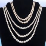 Two vintage pearl necklaces
