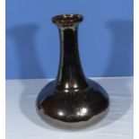 A large copper glazed vase