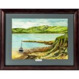 A Walker - framed water colour Calgary Bay Isle of Mull' 23cm x 32cm