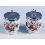 A pair of Royal Worcester egg coddlers