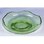 Uranium glass fruit bowl