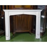 Painted wood fire surround