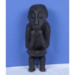 Old Cameroon Keaka tribal carving, old collection label on back
