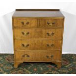 An Edwardian chest of drawers two over three 76cm x 46cm
