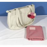 A Radley cream leather handbag