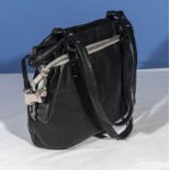 A Radley black leather handbag