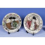 Doulton 'The Hunting Man' and 'The Doctor' plates