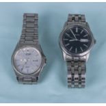 Two vintage Seiko gents wrist watches