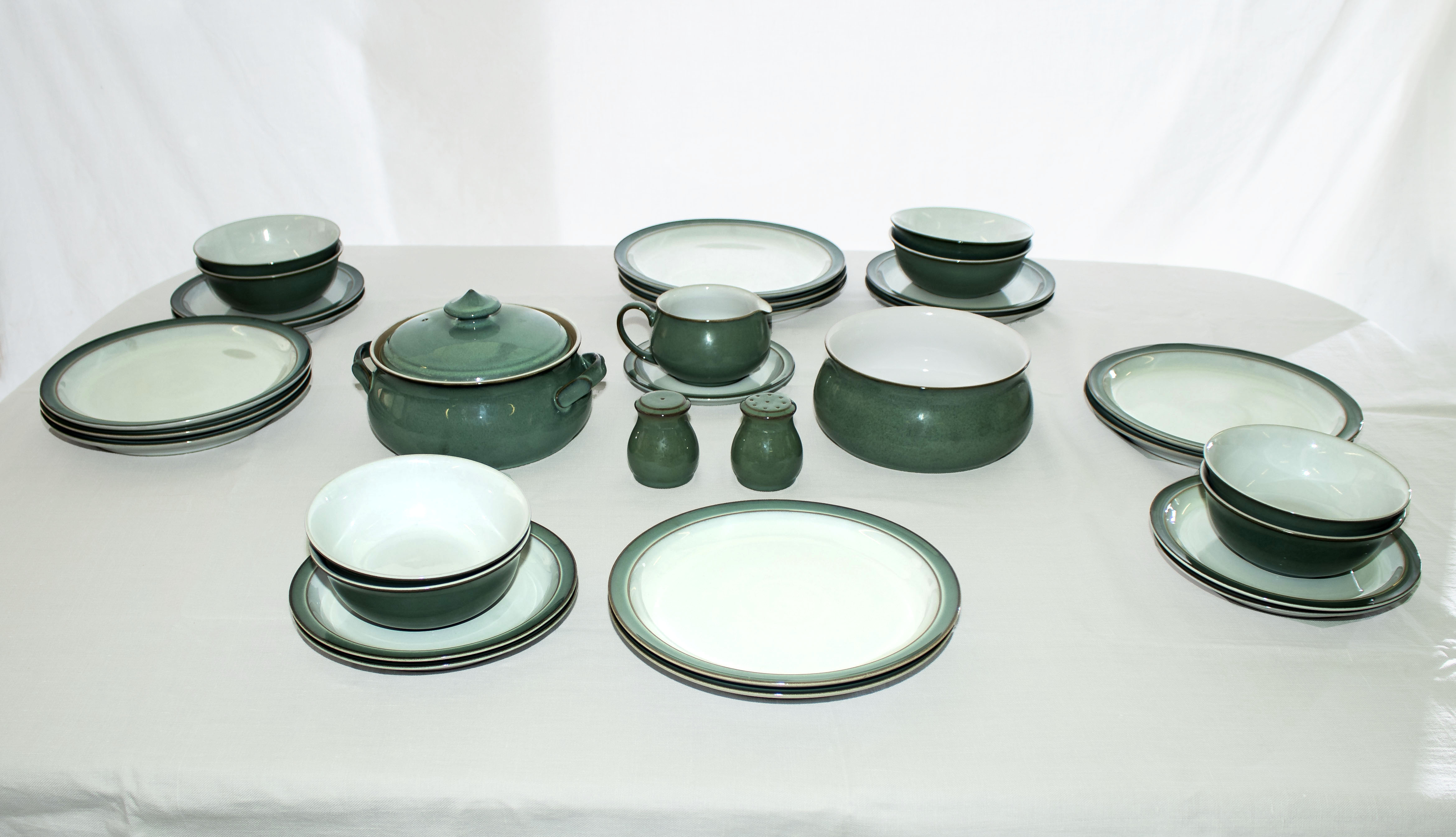 A Denby pottery part dinner service