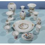 A collection of Aynseley china