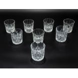 Eight Edinburgh crystal whisky glasses