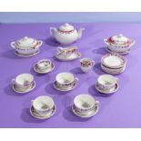 1920's porcelain doll tea set