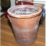 A terracotta pot
