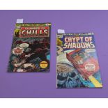 2 Marvel comics No.19 Nov. 1975 (Chamber of chills) No.21 Nov 1975 (Crypt of Shadows)