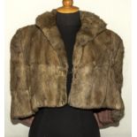 A ladys vintage fur wrap