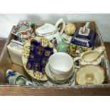 A box containing pottery and china