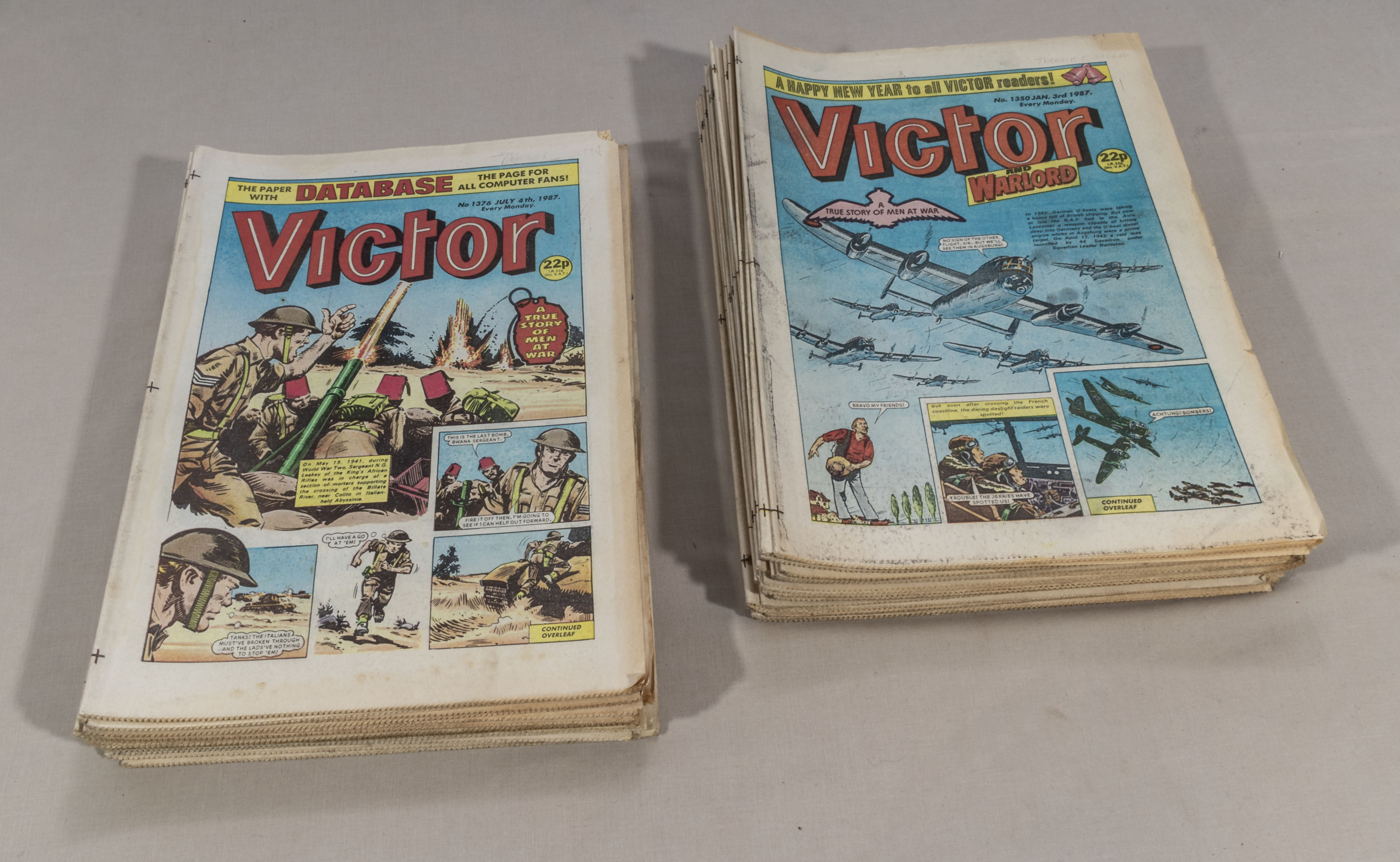 46 vintage Victor comics 1987