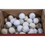 A box of golf balls