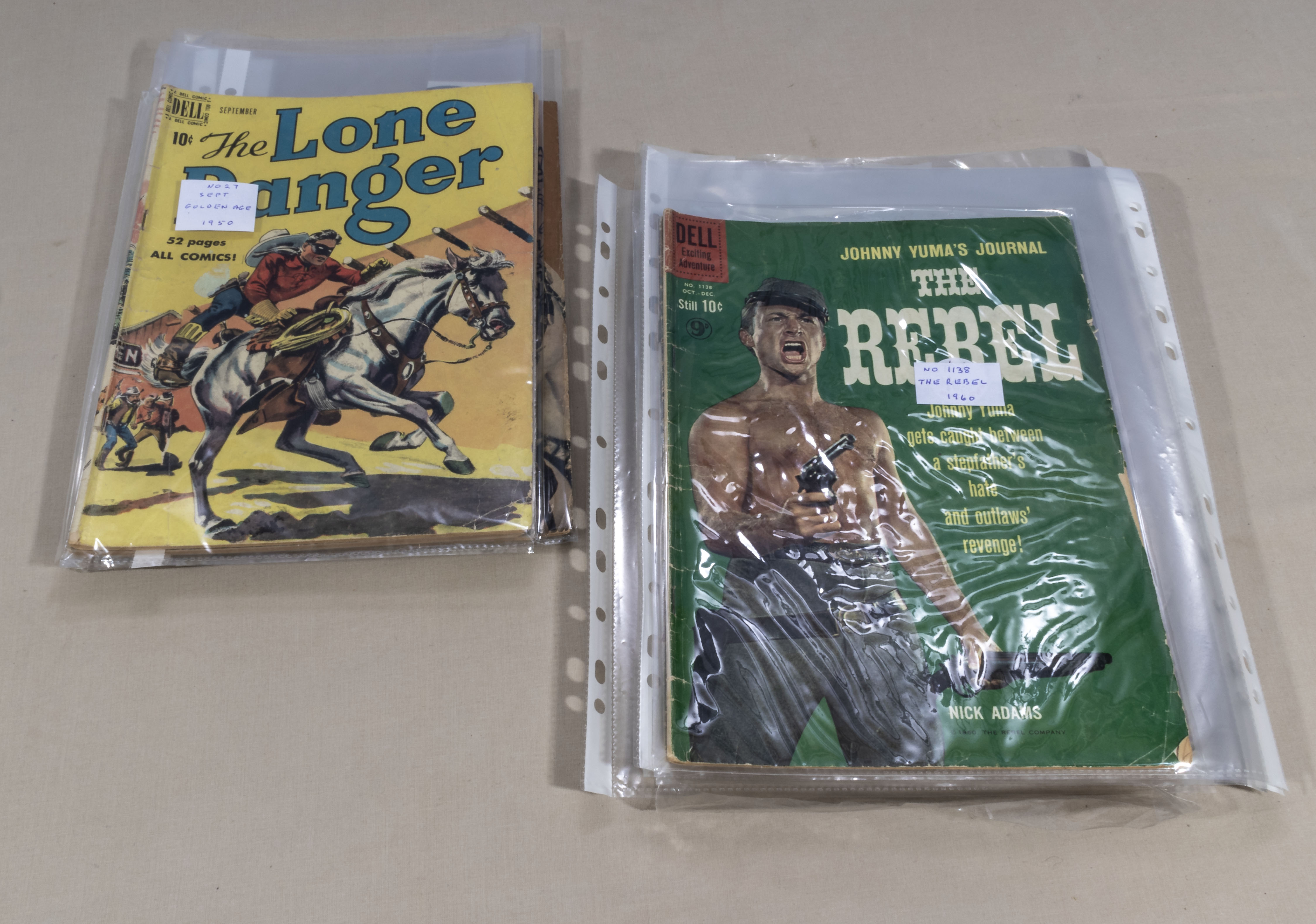 19 Dell comics Westerns & Tarzan 1950/1965