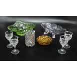 A collection of glassware