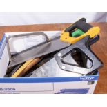 Box of assorted saws