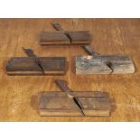 Four vintage wooden planes