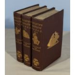Three volumes of Hogarth's Complete Works by J Ireland and John Nicols (1st 2nd and 3rd) published
