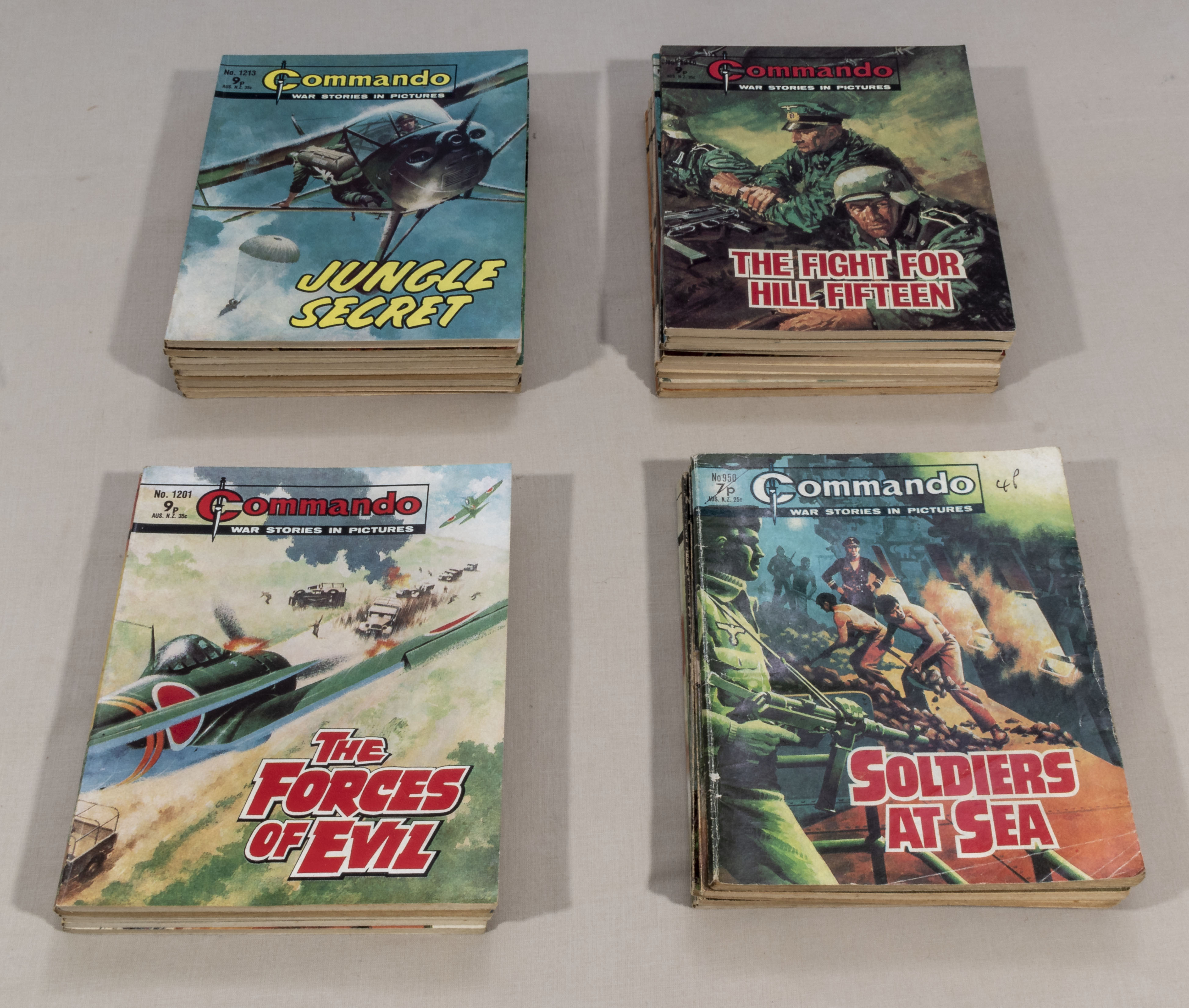 30 vintage Commando comics 7p,8p,9p